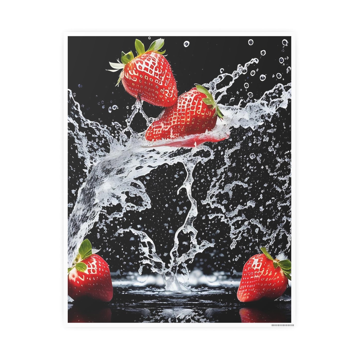 Strawberry AI Gen Photo Art Paper Posters
