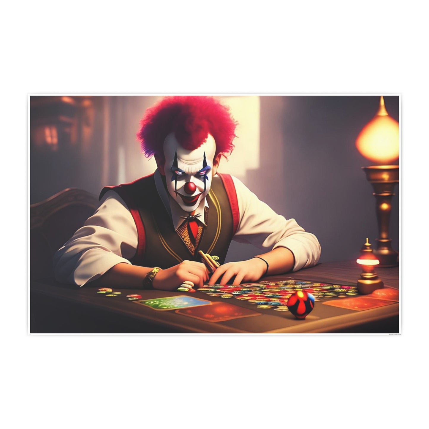 Clown AI Gen Photo Art Paper Posters