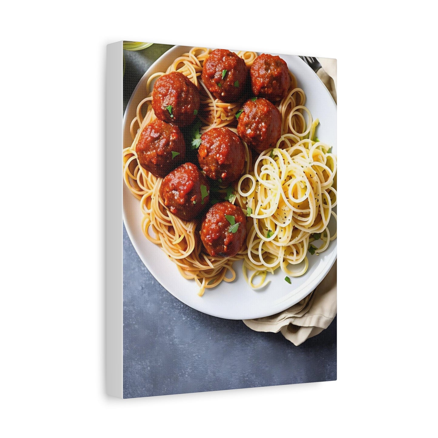 Spaghetti AI Gen Matte Canvas, Stretched, 1.25"