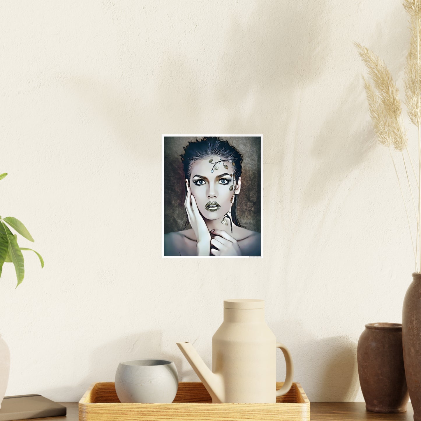 Woman Portrait Photo Art Paper Posters