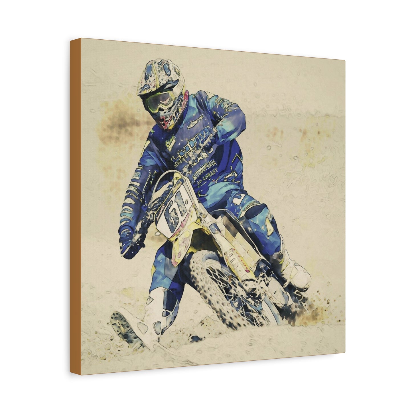 Motocross Matte Canvas, Stretched, 1.25"
