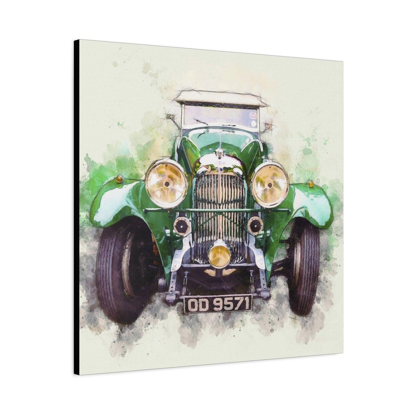 Car Matte Canvas, Stretched, 1.25"