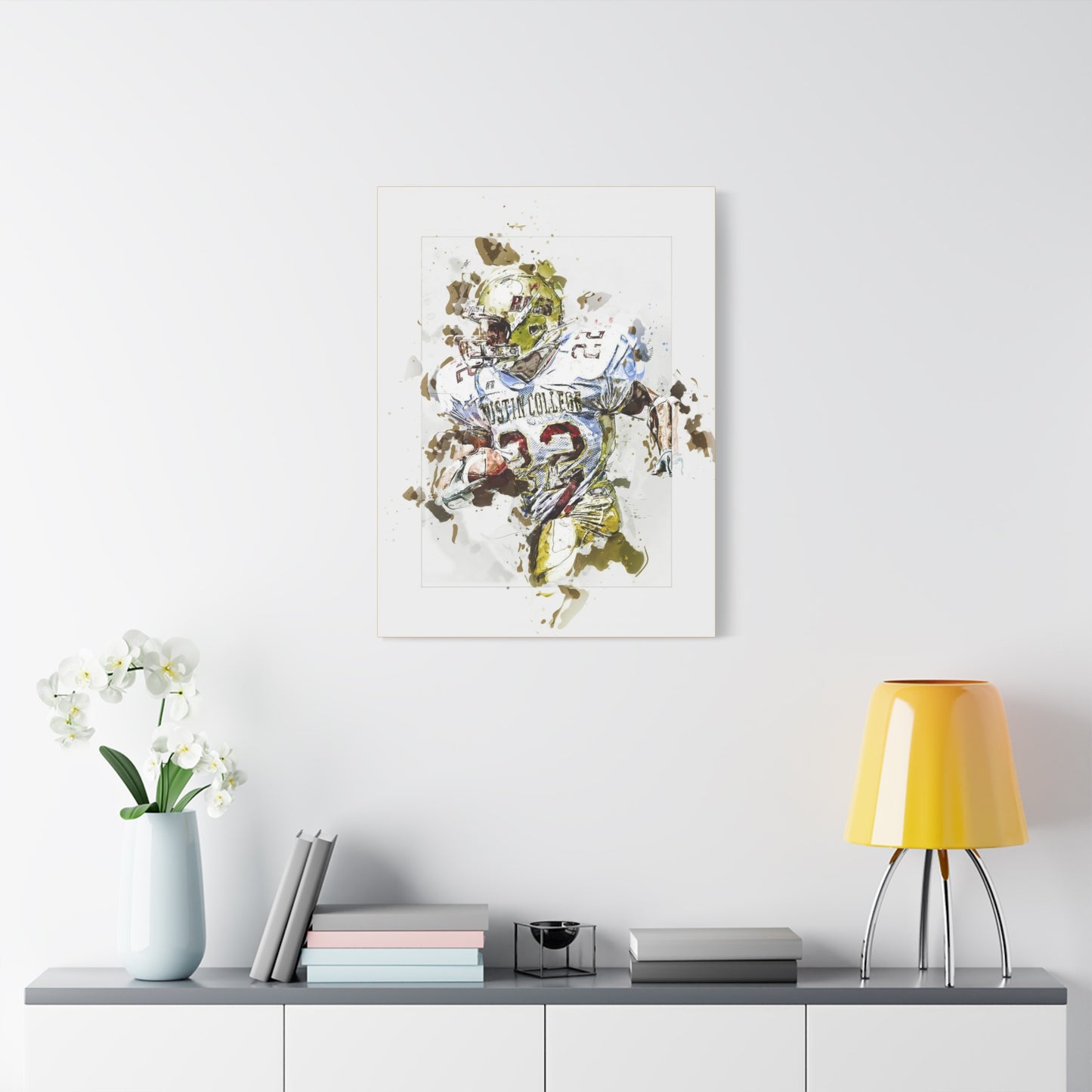 Football Matte Canvas, Stretched, 1.25"