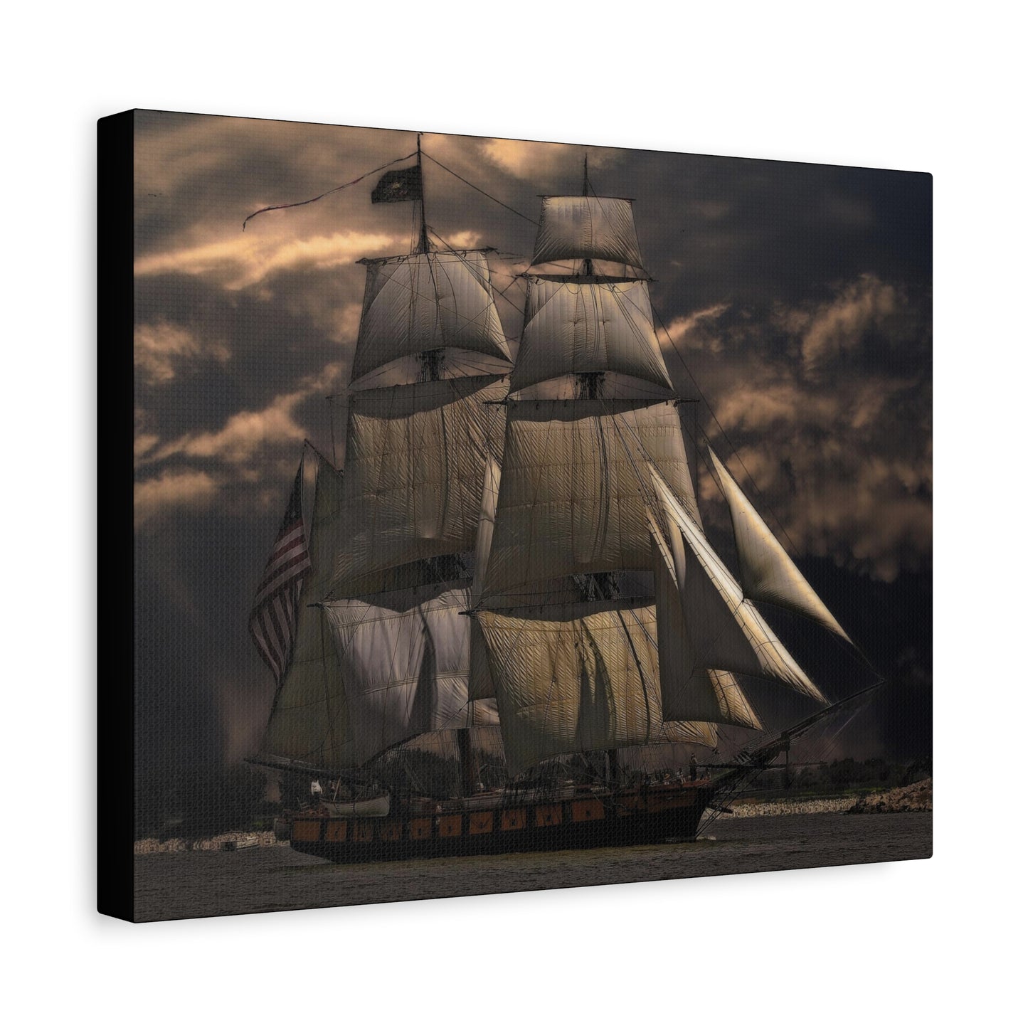 Sailing Ship Matte Canvas, Stretched, 1.25"