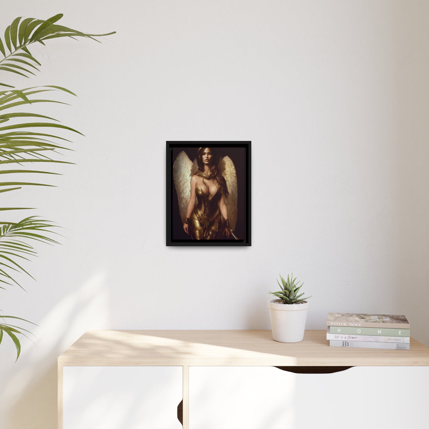 Goddess Matte Canvas, Black Frame