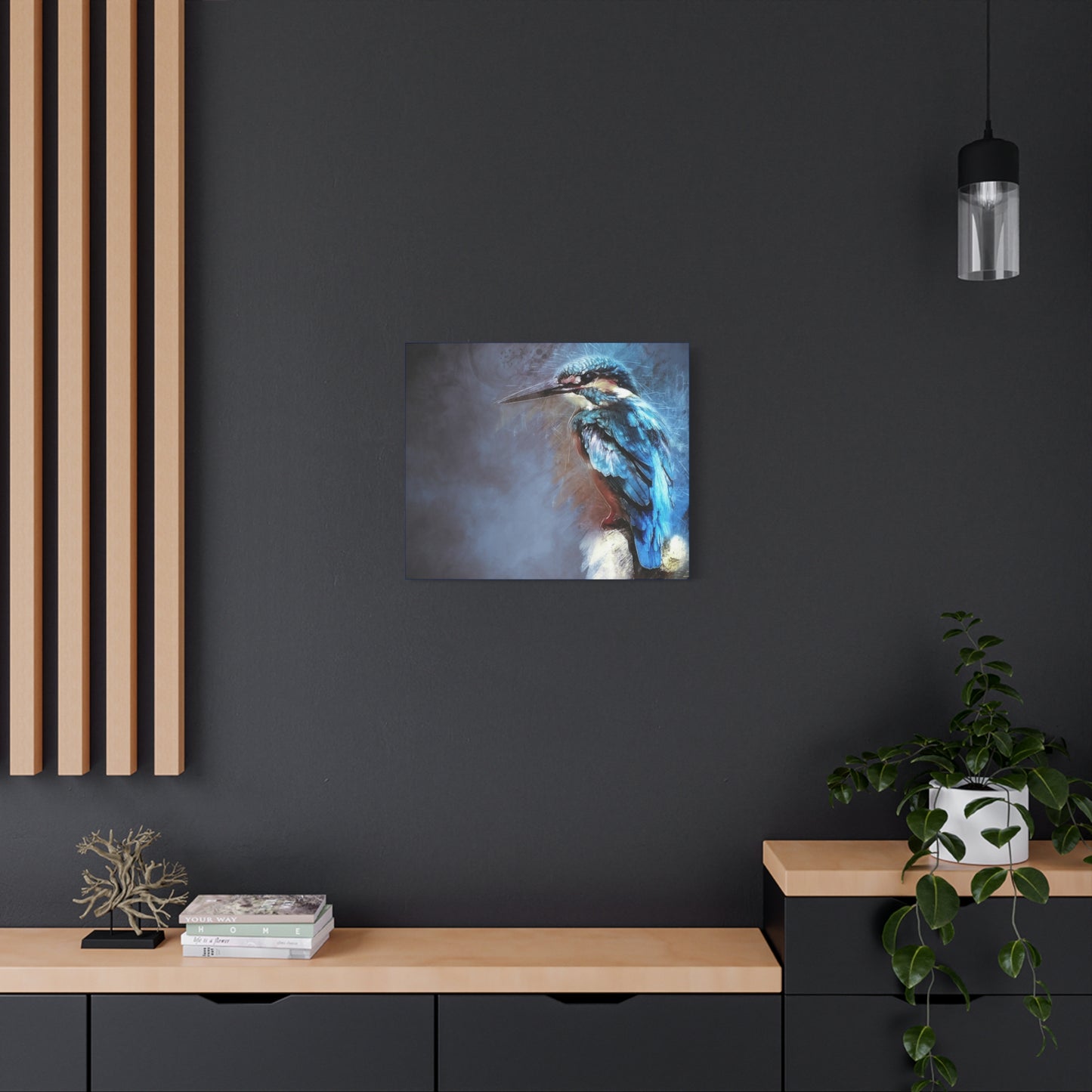 Kingfisher Matte Canvas, Stretched, 1.25"
