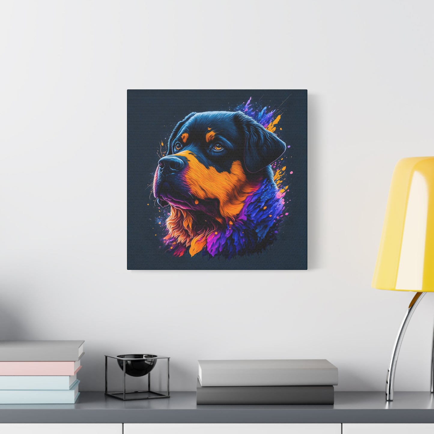 Rottweiller Matte Canvas, Stretched, 1.25"