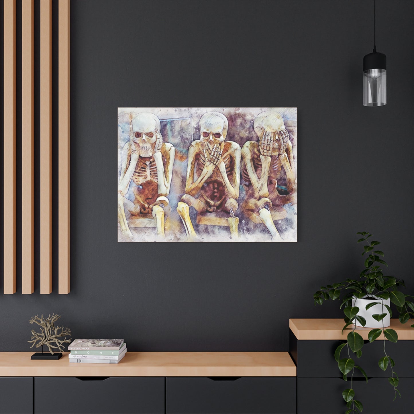 Skeletons Matte Canvas, Stretched, 1.25"