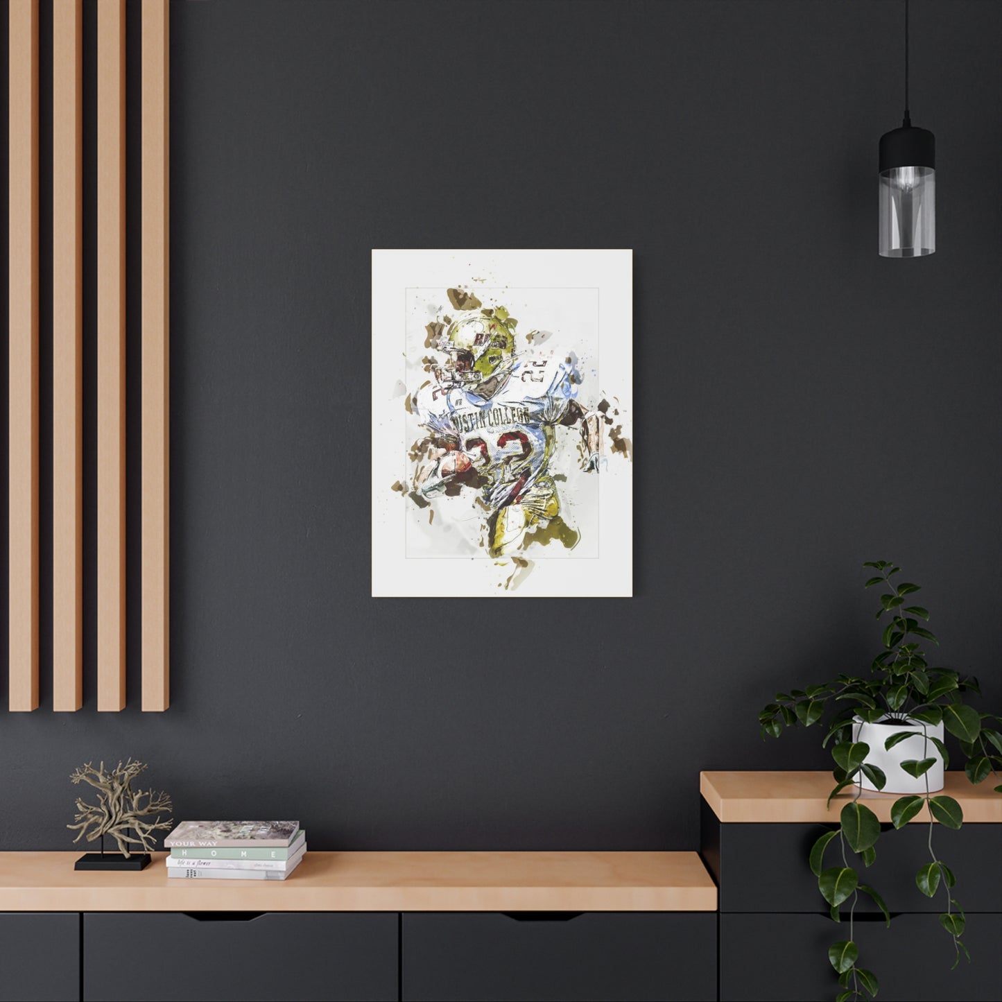 Football Matte Canvas, Stretched, 1.25"