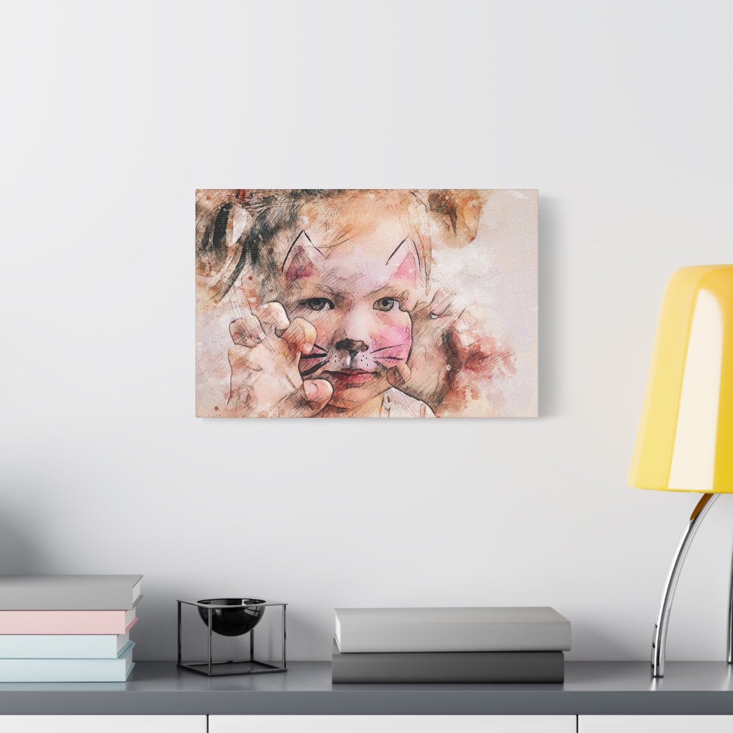 Baby Girl Cat Matte Canvas, Stretched, 1.25"