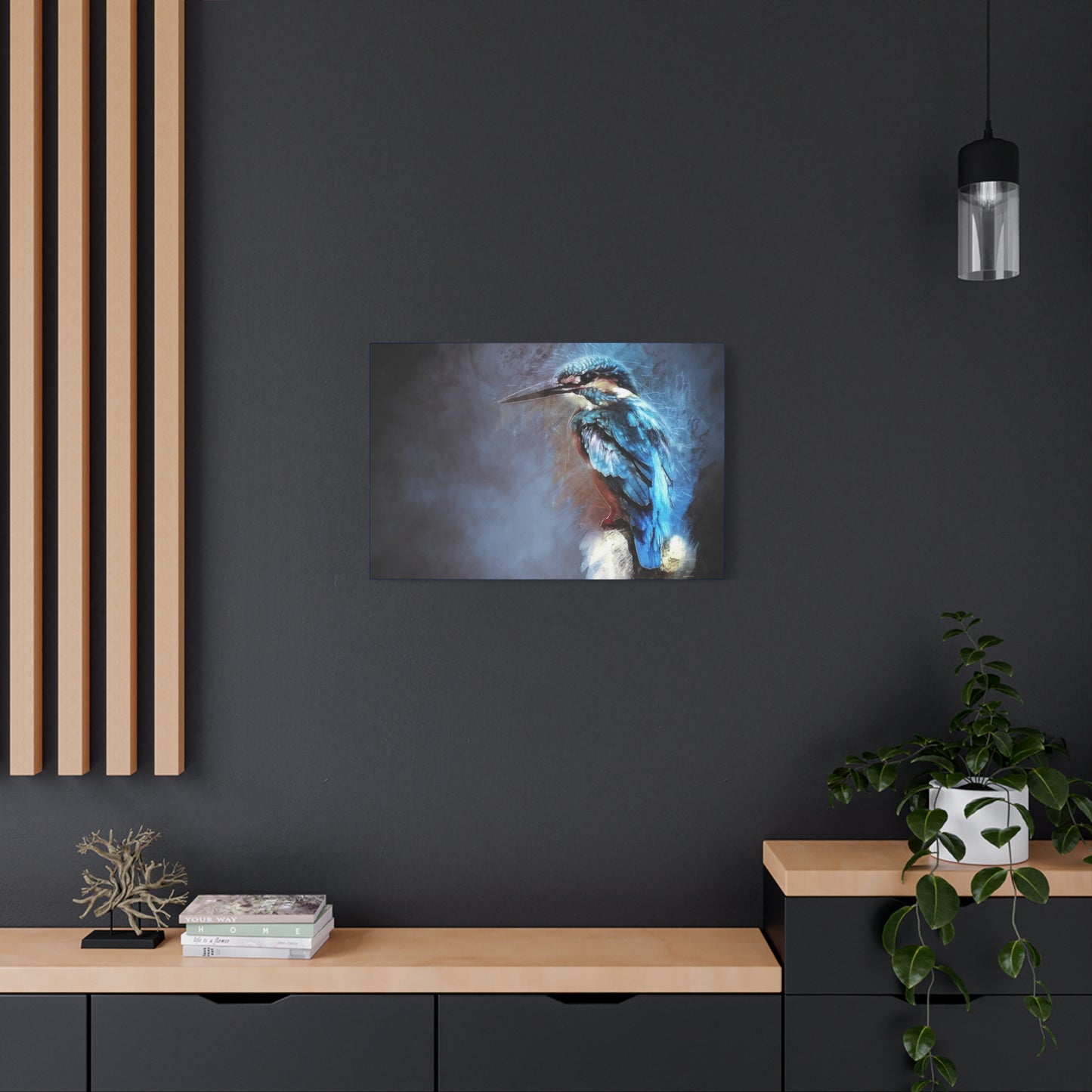 Kingfisher Matte Canvas, Stretched, 1.25"