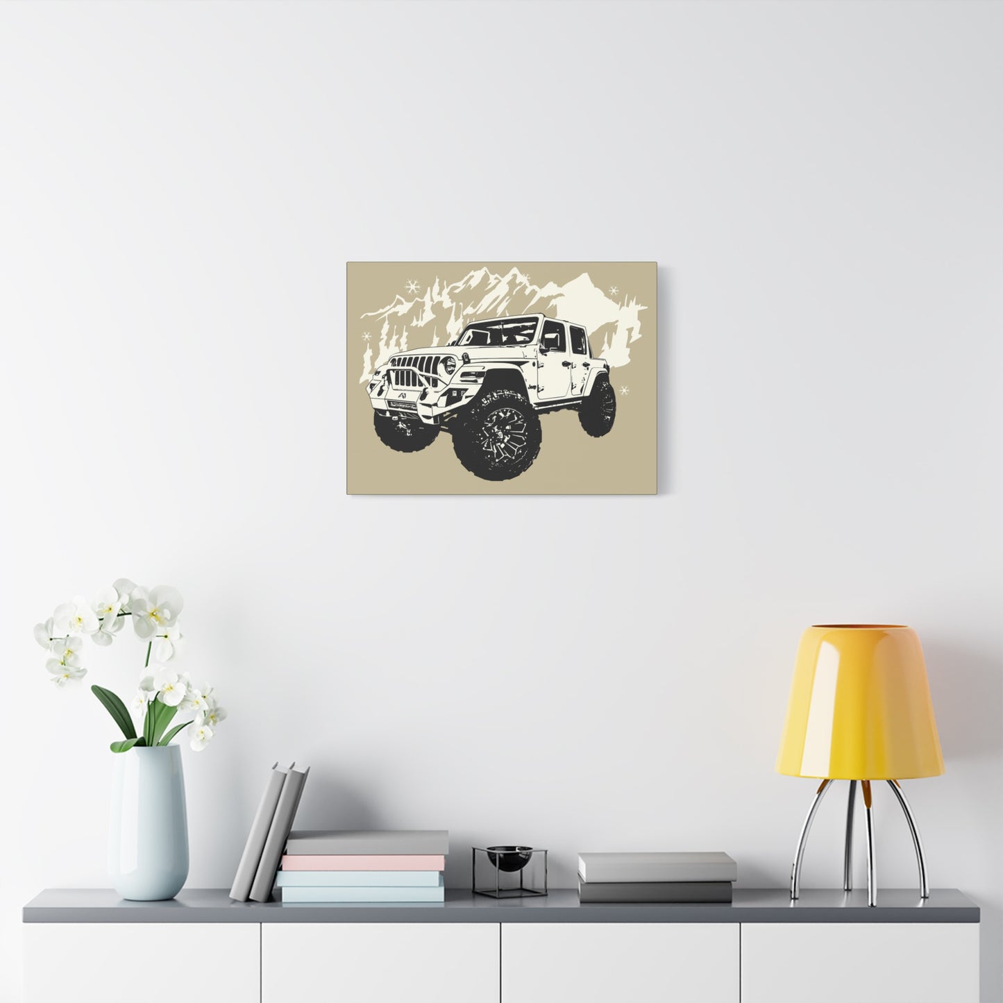 Jeep Matte Canvas, Stretched, 1.25"