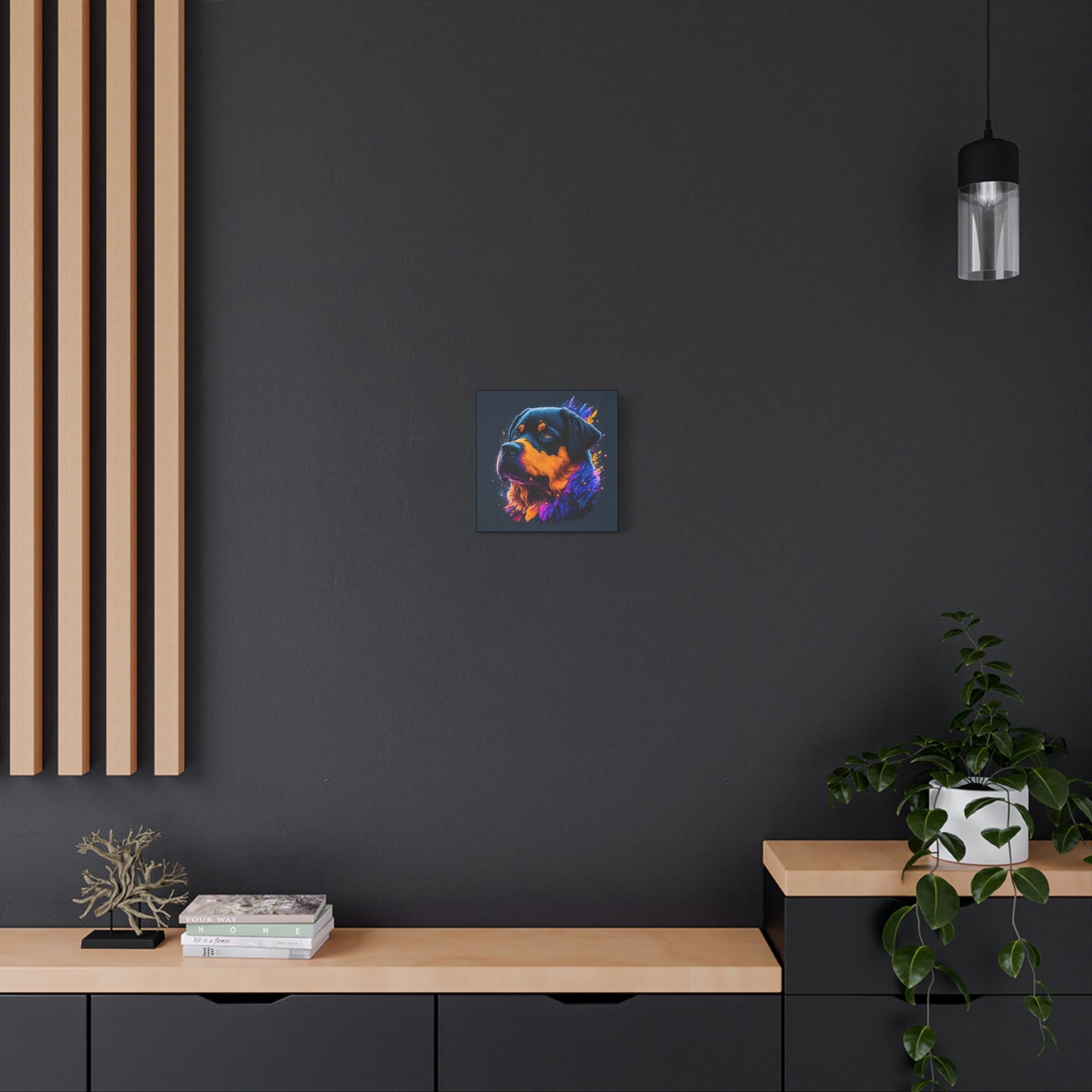 Rottweiller Matte Canvas, Stretched, 1.25"