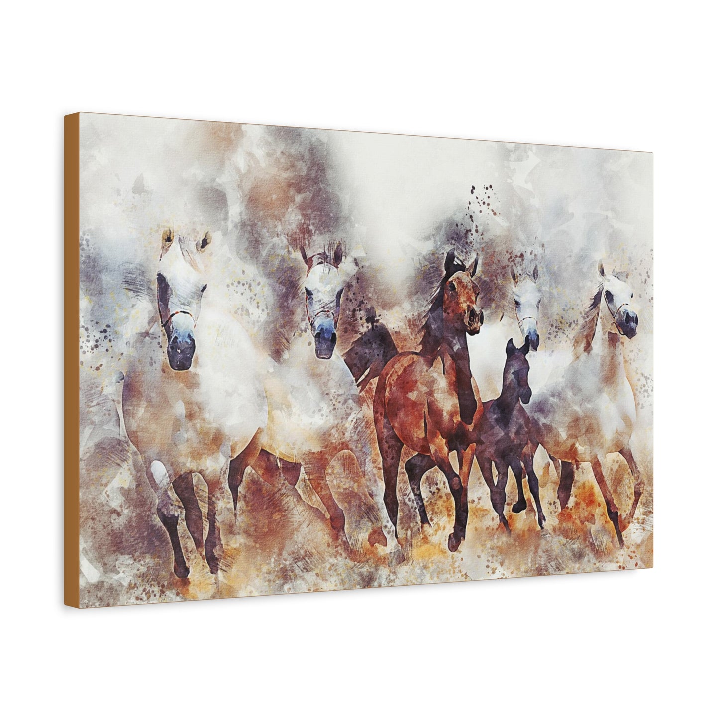 Horses Matte Canvas, Stretched, 1.25"