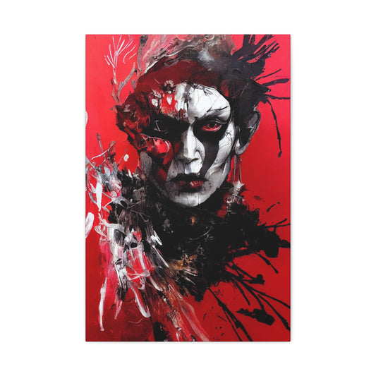 Shaman Red AI Gen Matte Canvas, Stretched, 1.25"