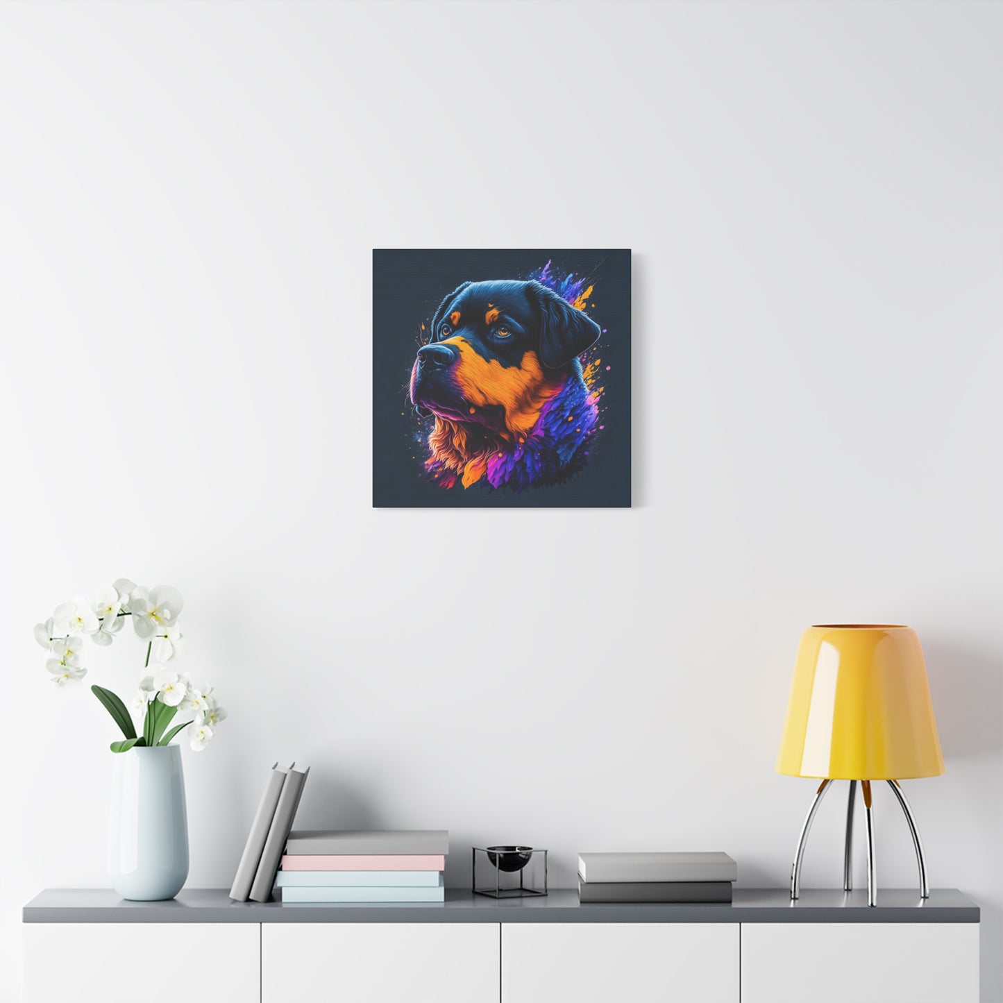 Rottweiller Matte Canvas, Stretched, 1.25"