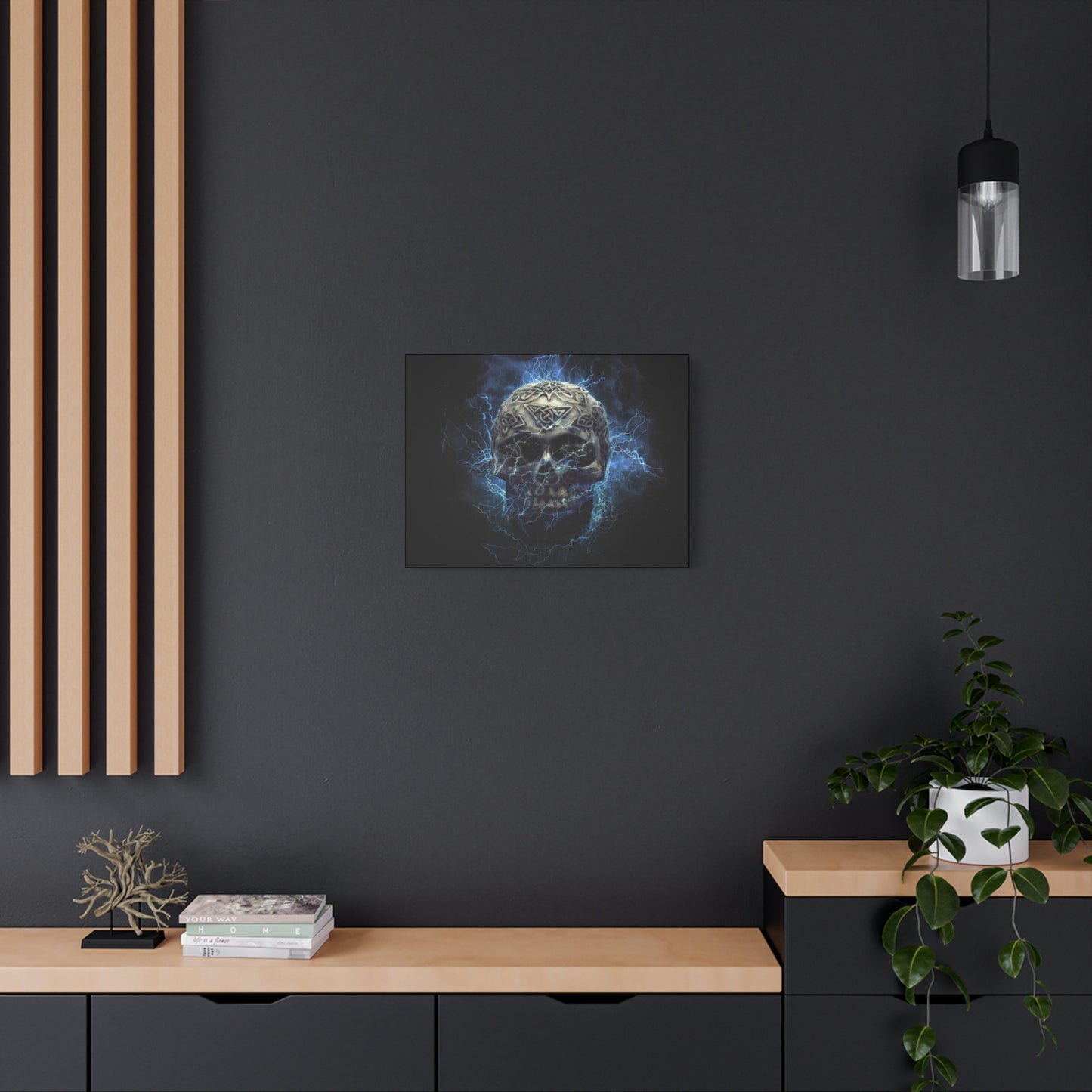 Skull Matte Canvas, Stretched, 1.25"