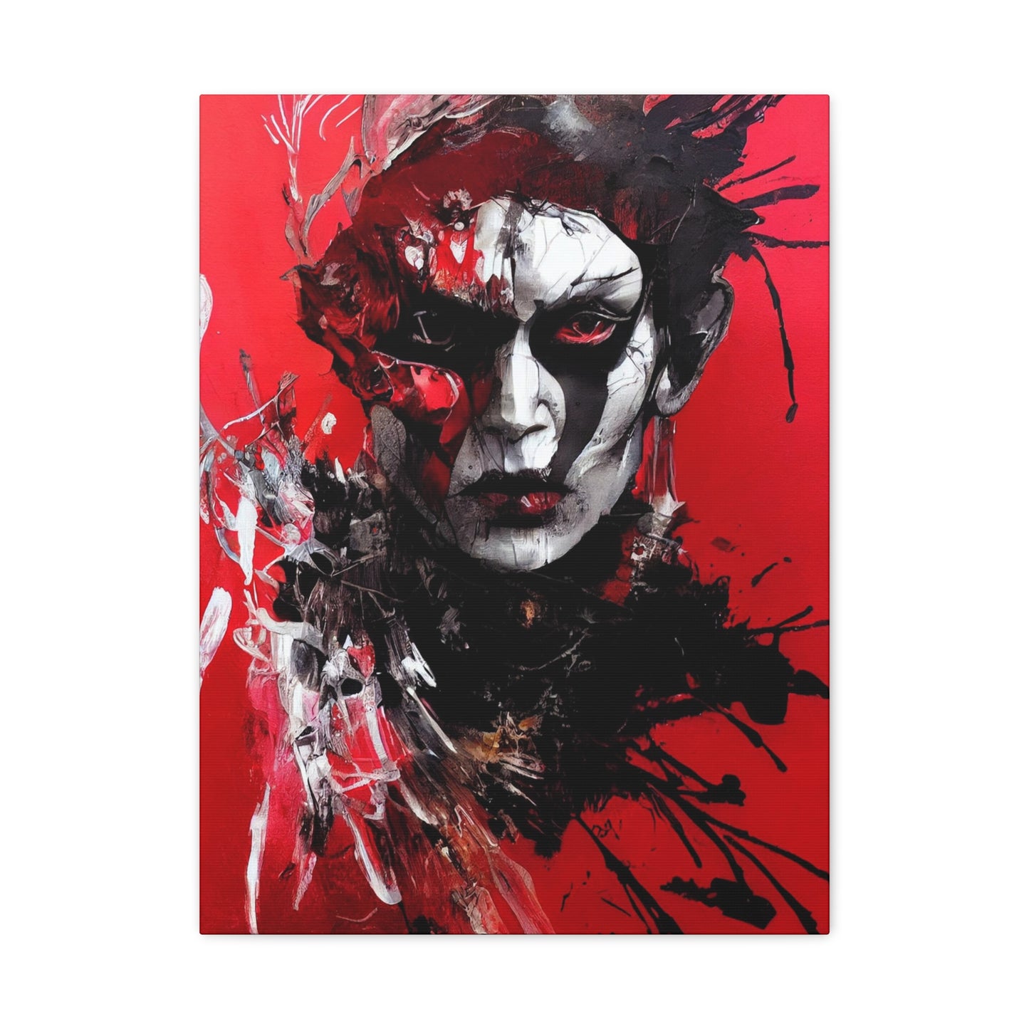 Shaman Red AI Gen Matte Canvas, Stretched, 1.25"