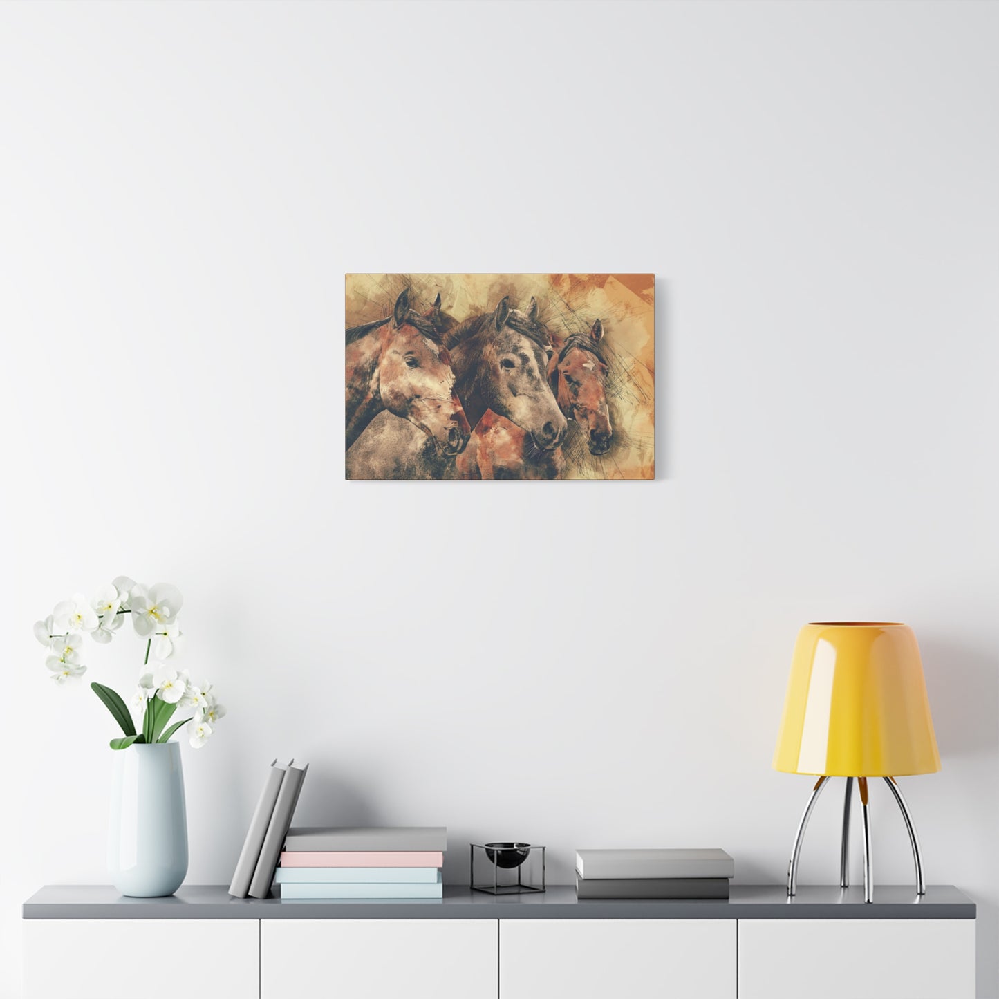 Horses Matte Canvas, Stretched, 1.25"