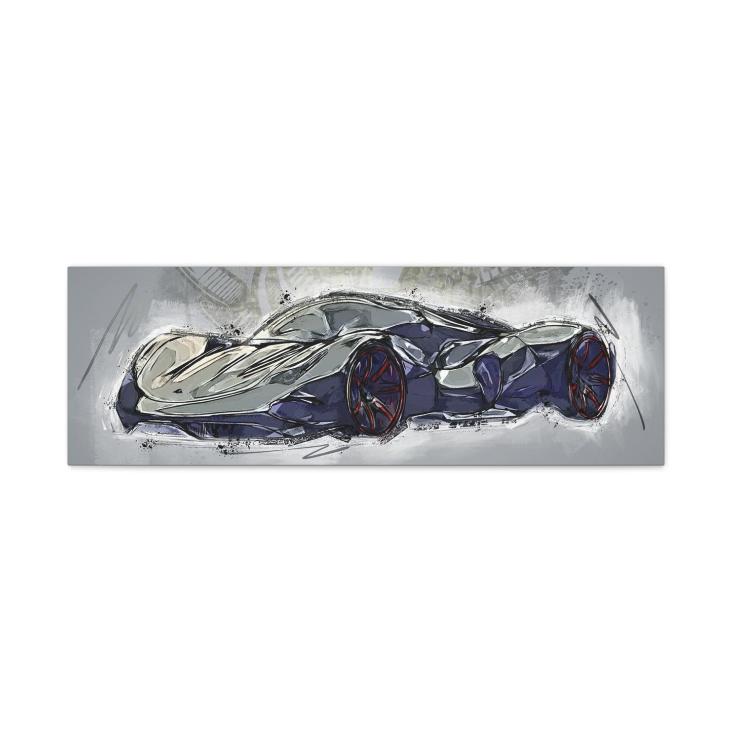 Car Matte Canvas, Stretched, 1.25"