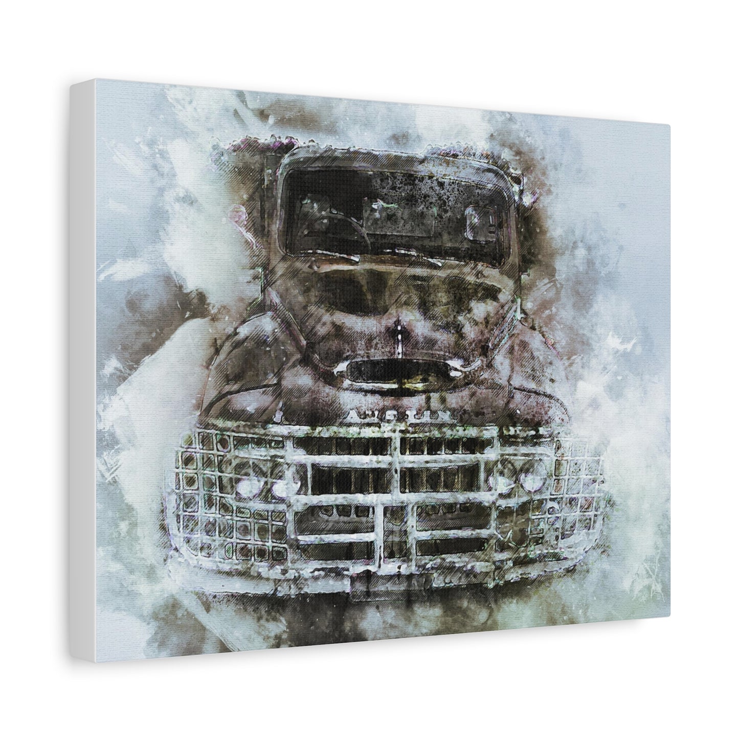 Austin Truck Matte Canvas, Stretched, 1.25"