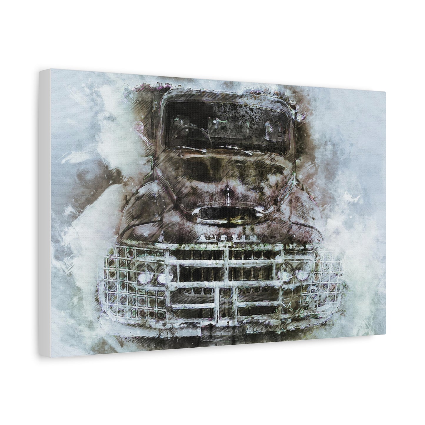 Austin Truck Matte Canvas, Stretched, 1.25"