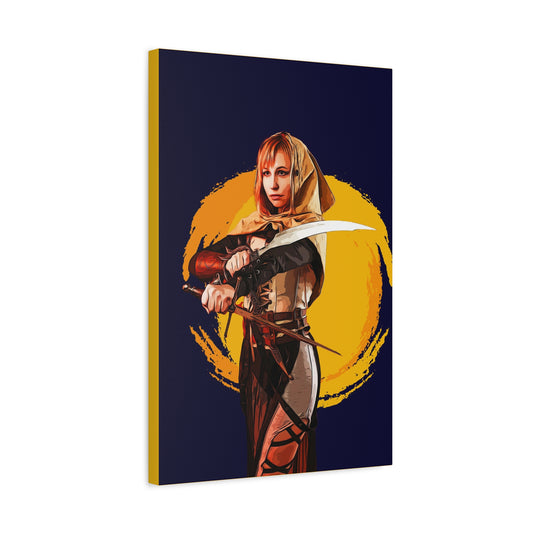 Cosplay Woman Warrior Matte Canvas, Stretched, 1.25"