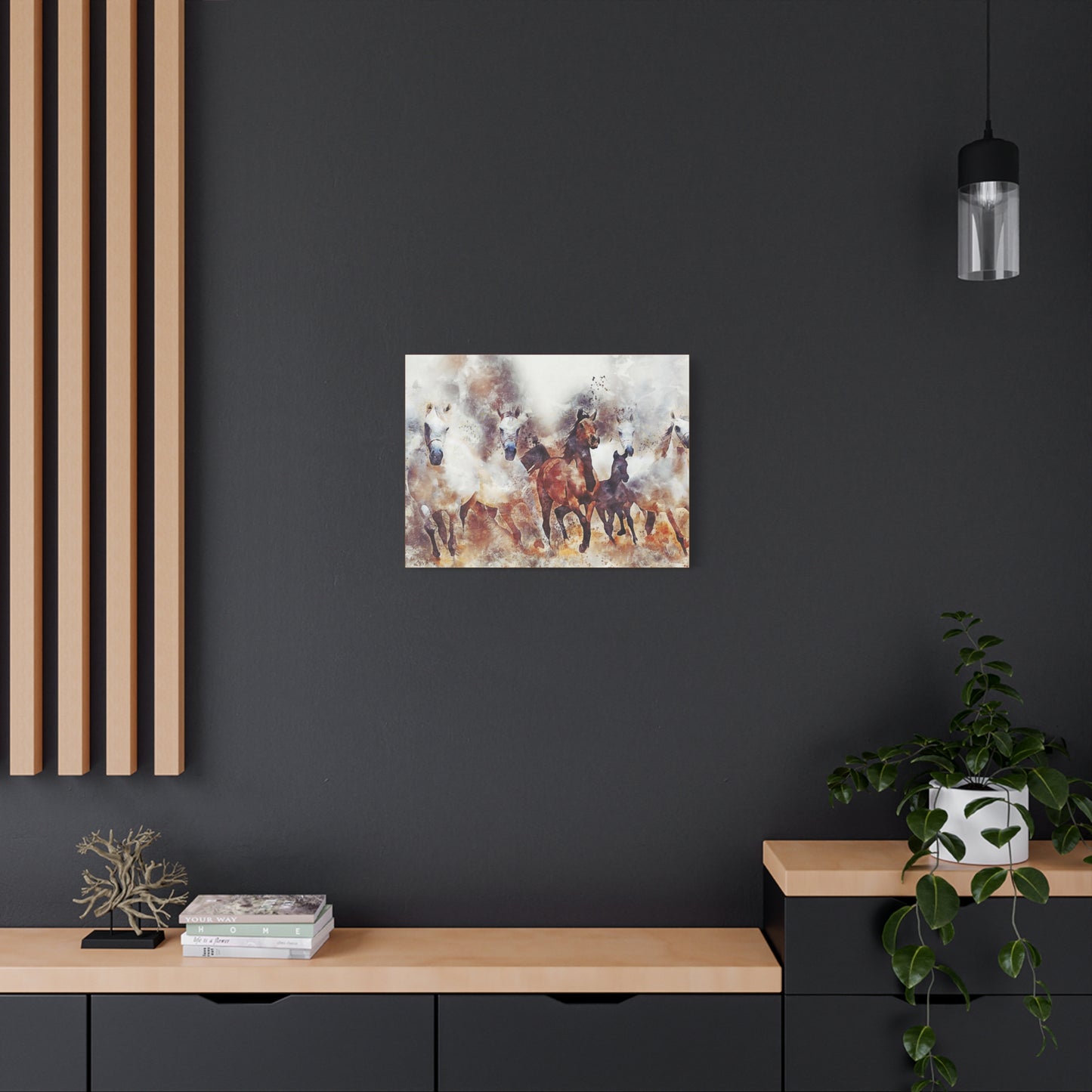 Horses Matte Canvas, Stretched, 1.25"