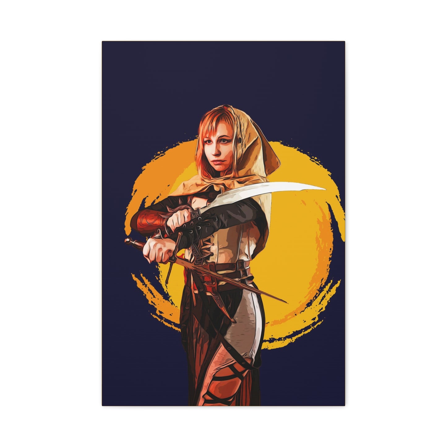 Cosplay Woman Warrior Matte Canvas, Stretched, 1.25"