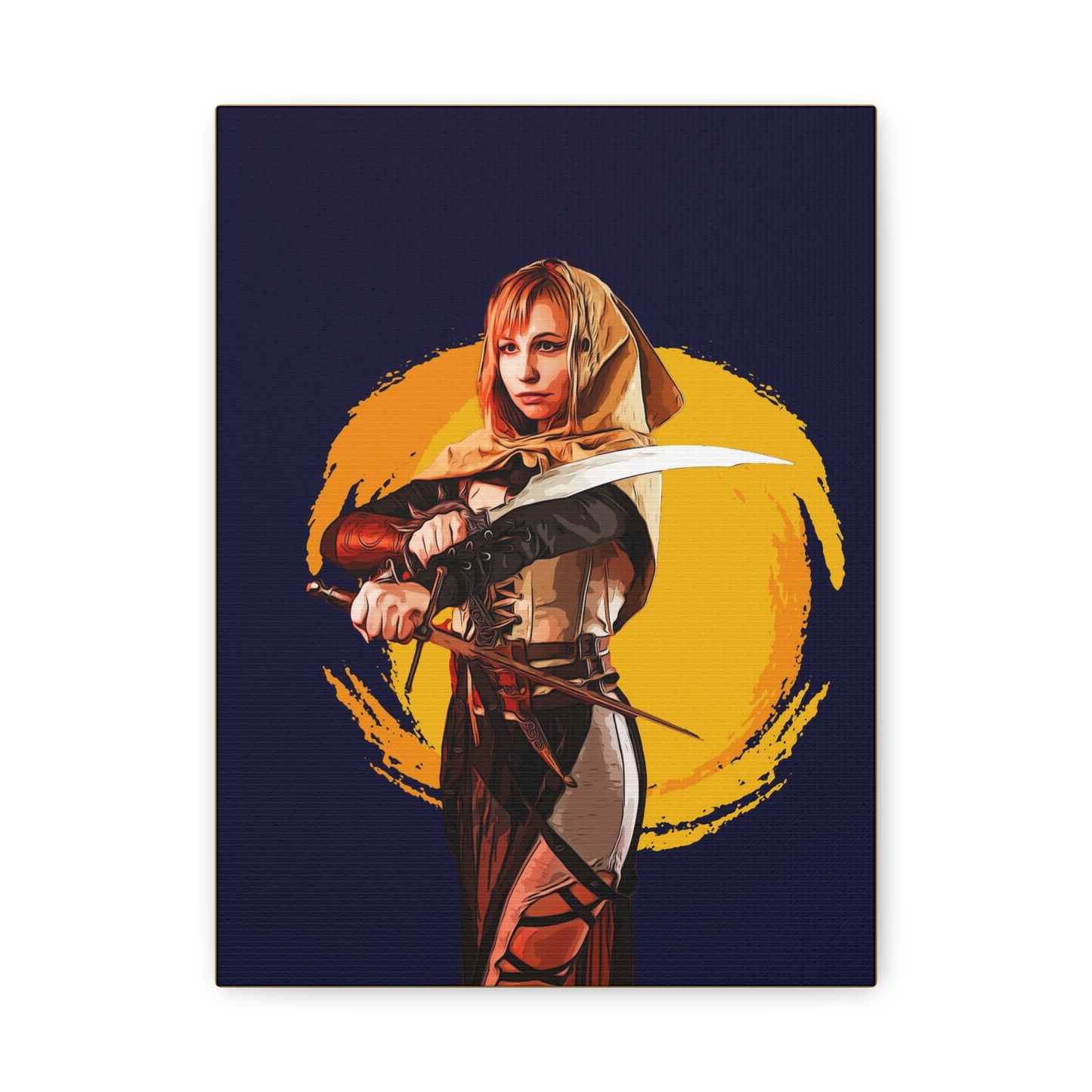 Cosplay Woman Warrior Matte Canvas, Stretched, 1.25"