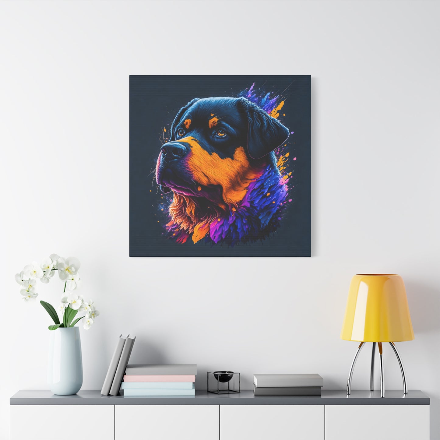 Rottweiller Matte Canvas, Stretched, 1.25"