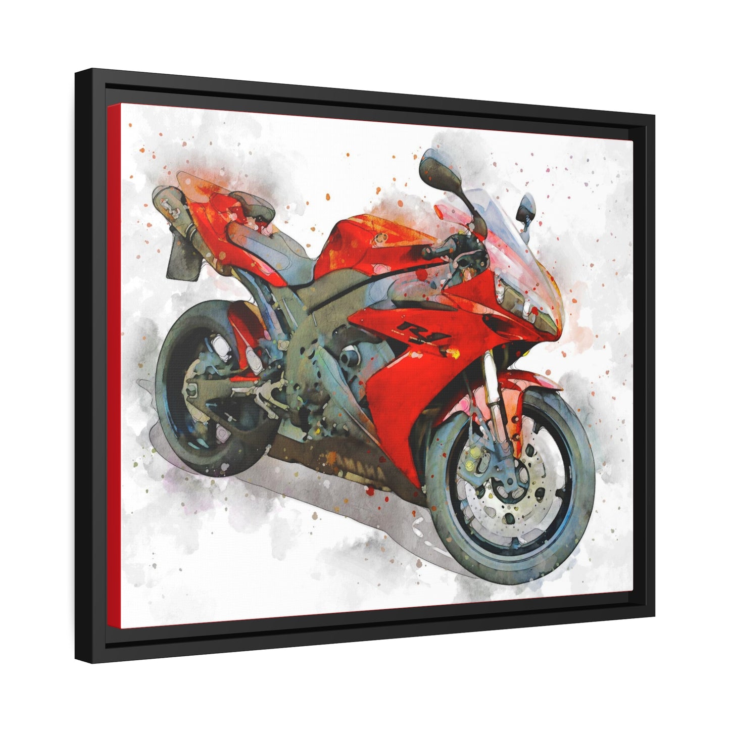 Yamaha R1 Matte Canvas, Black Frame