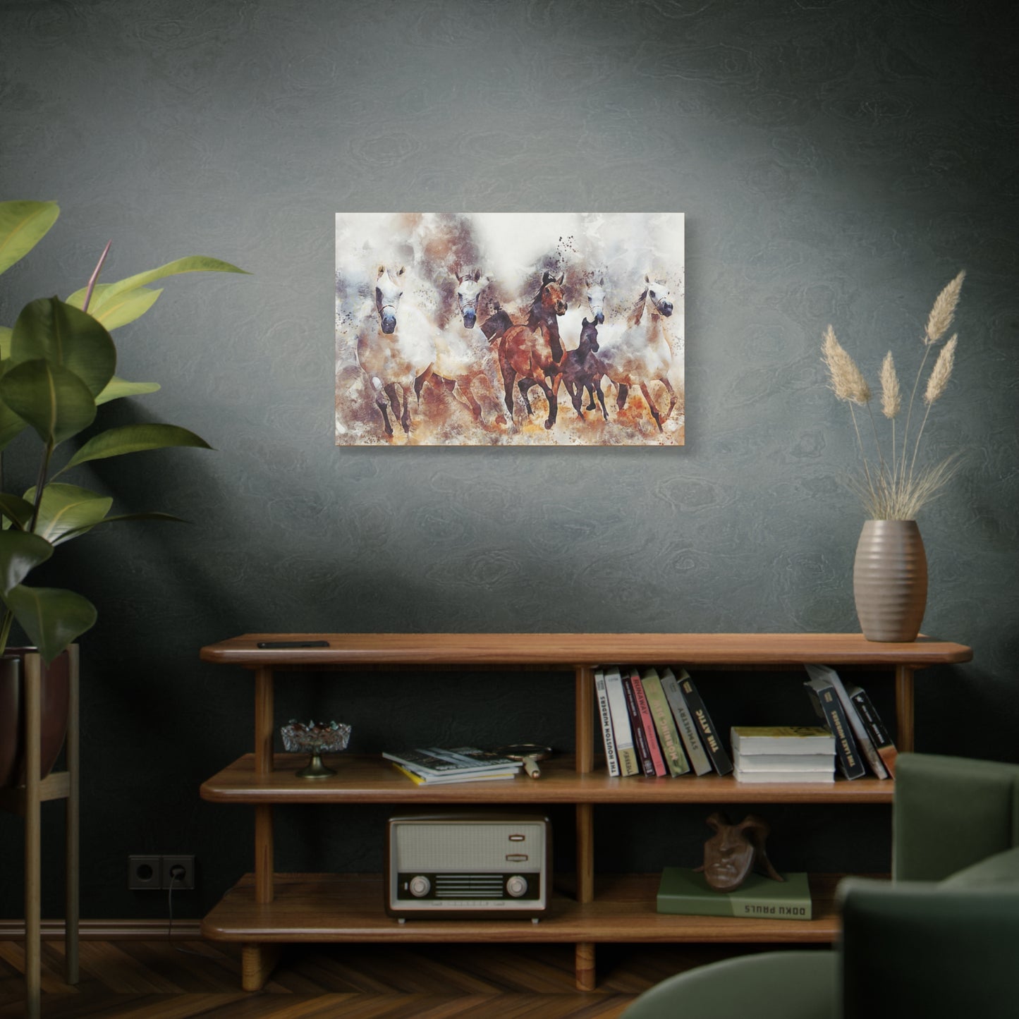 Horses Matte Canvas, Stretched, 1.25"