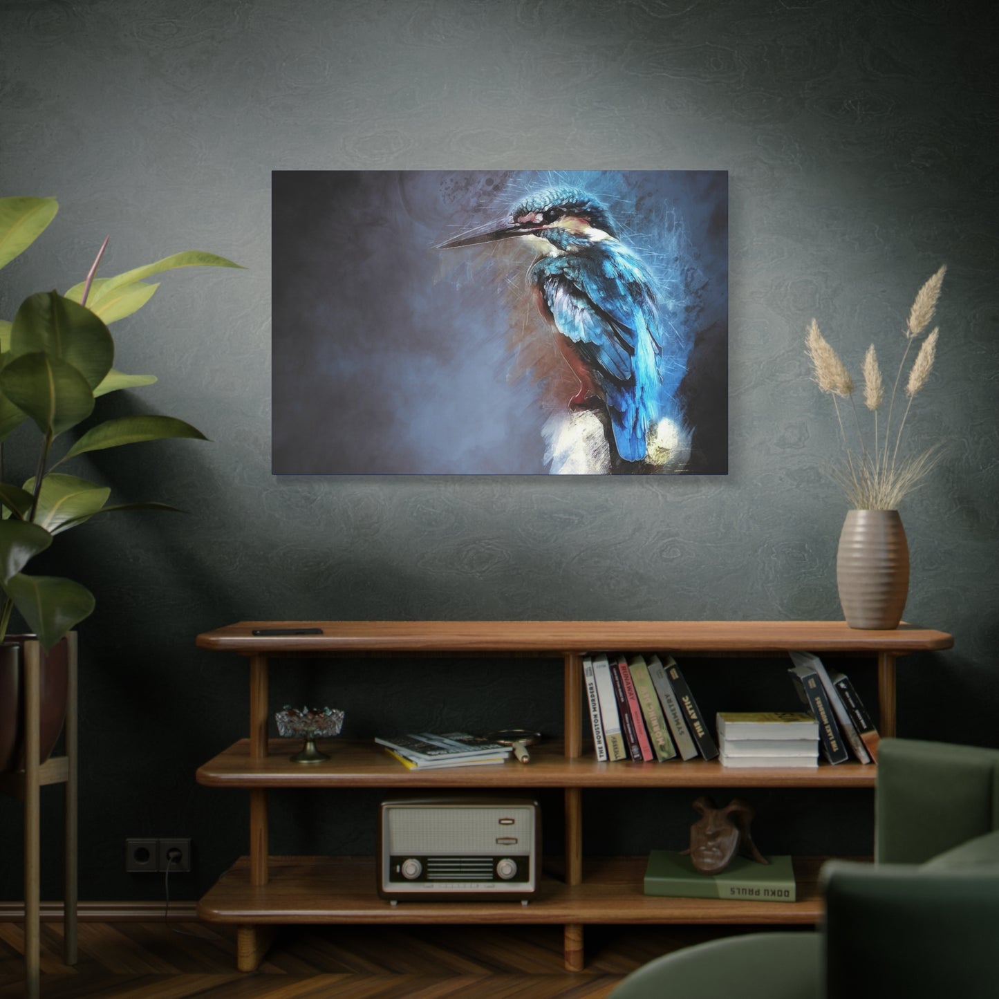 Kingfisher Matte Canvas, Stretched, 1.25"