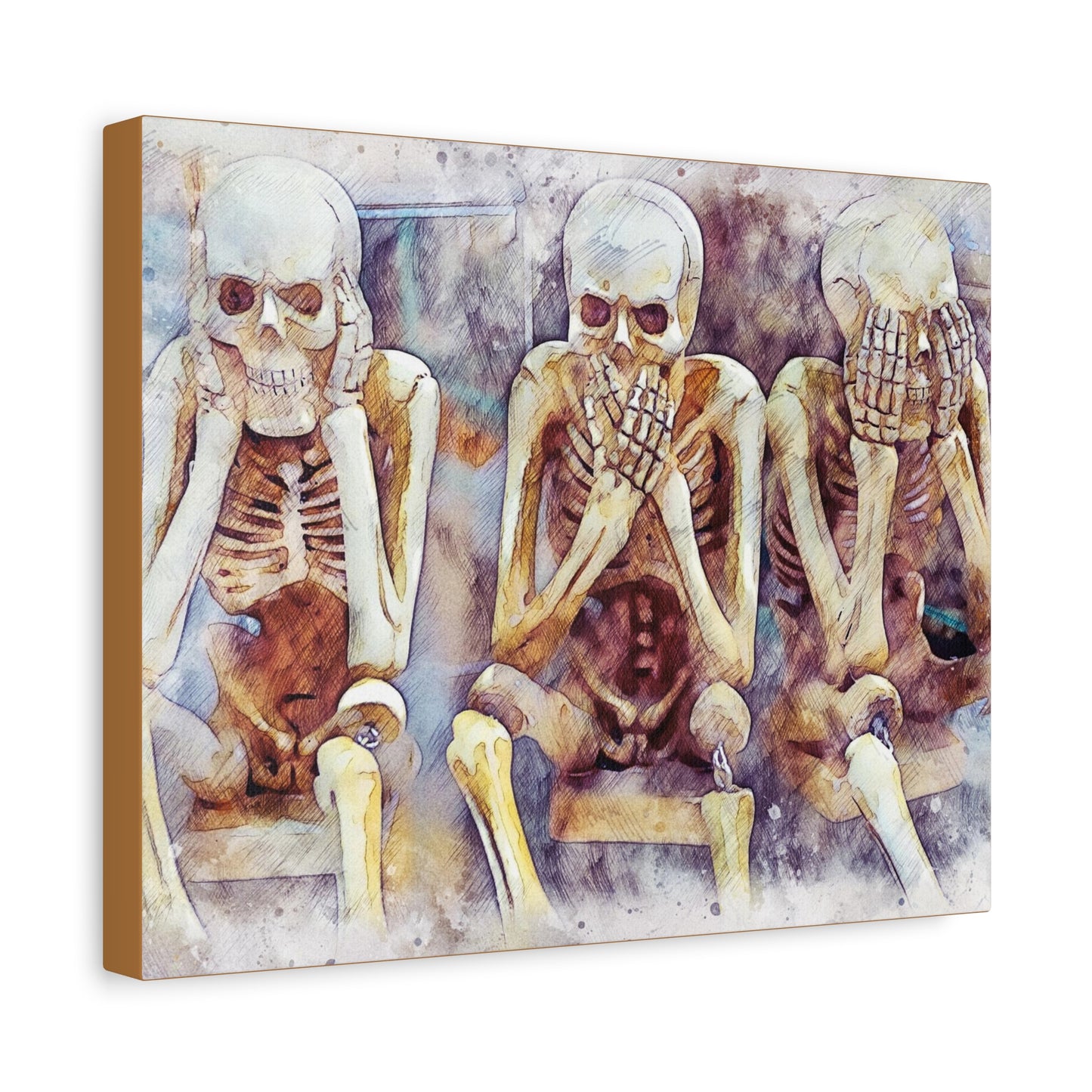 Skeletons Matte Canvas, Stretched, 1.25"