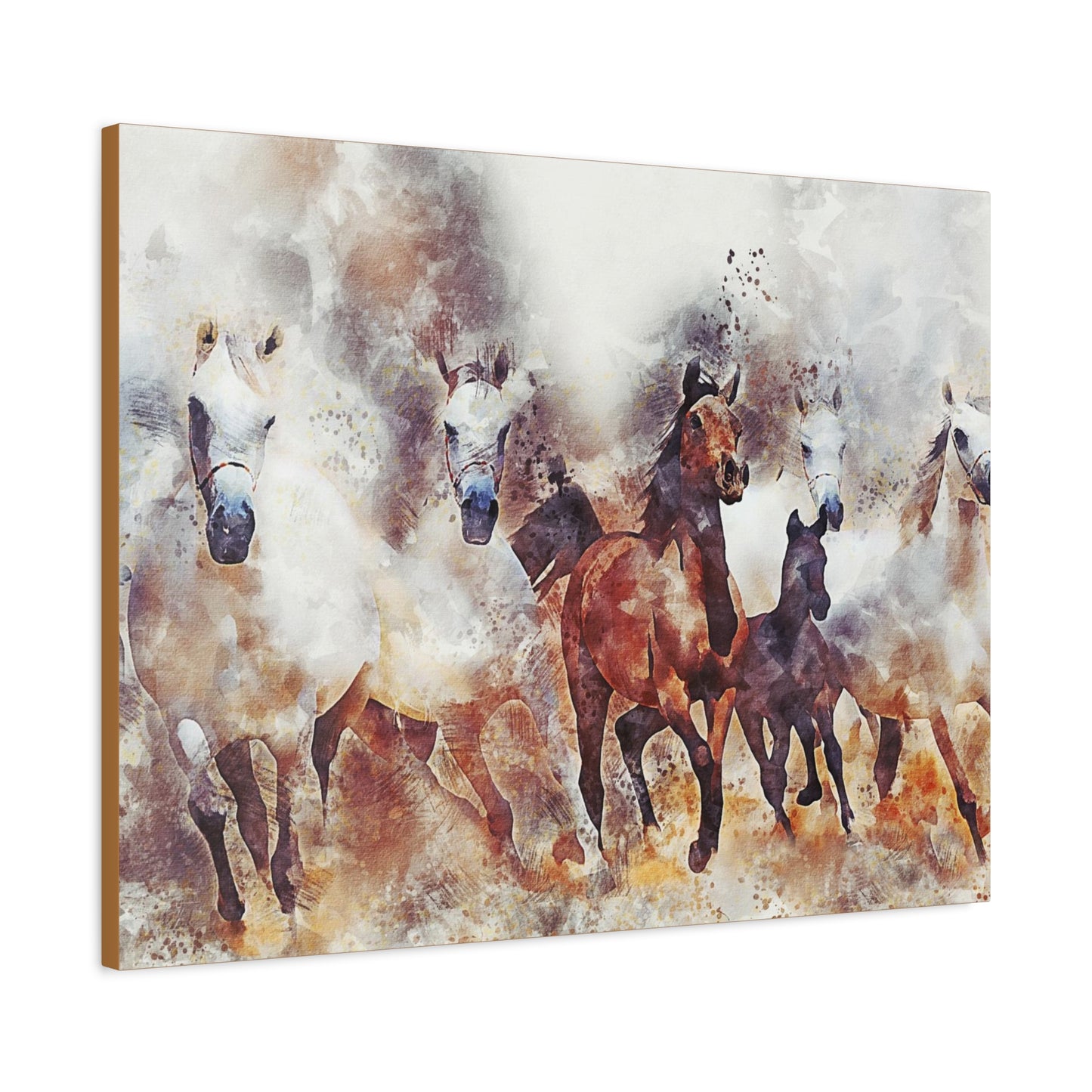 Horses Matte Canvas, Stretched, 1.25"