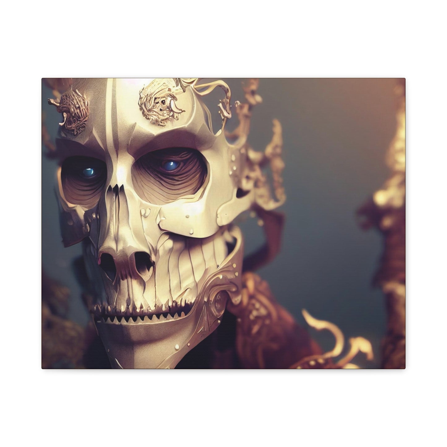 Skull AI Gen Matte Canvas, Stretched, 1.25"