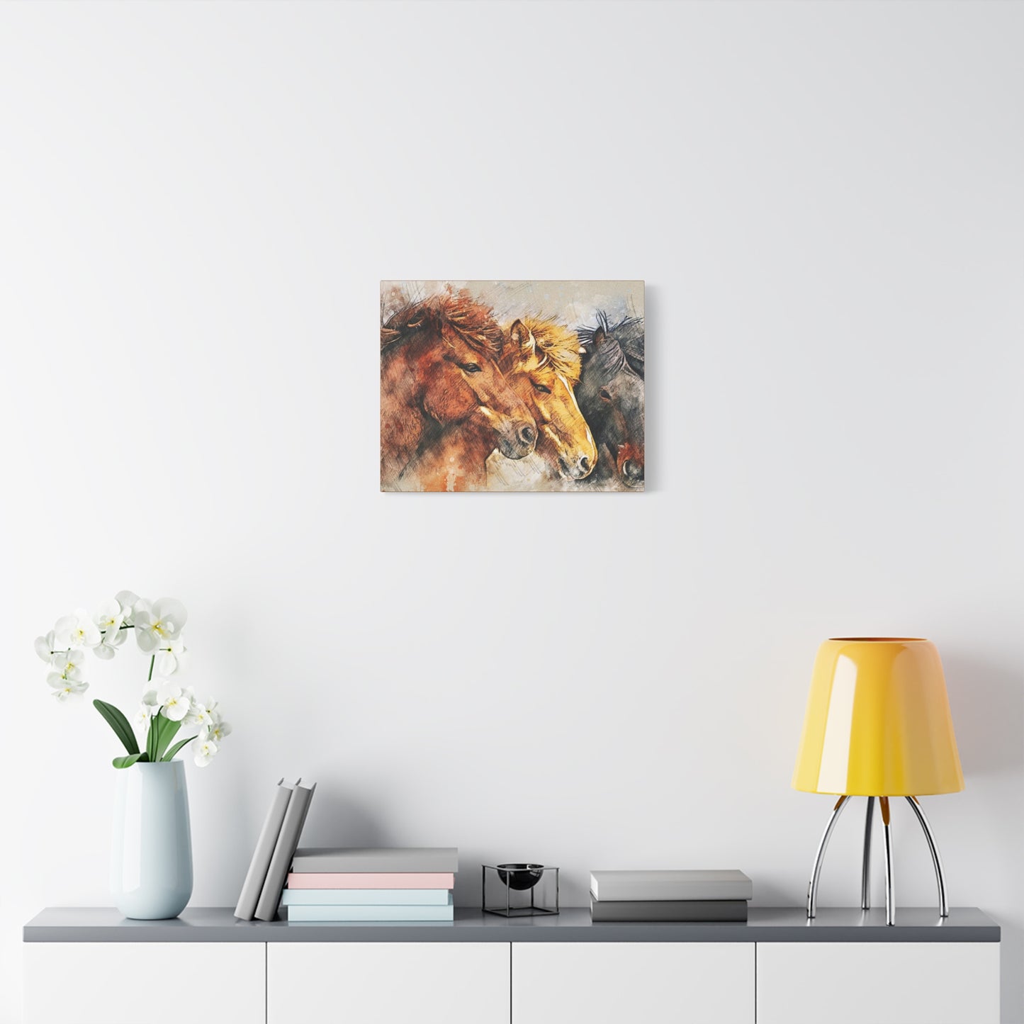 Horses Matte Canvas, Stretched, 1.25"