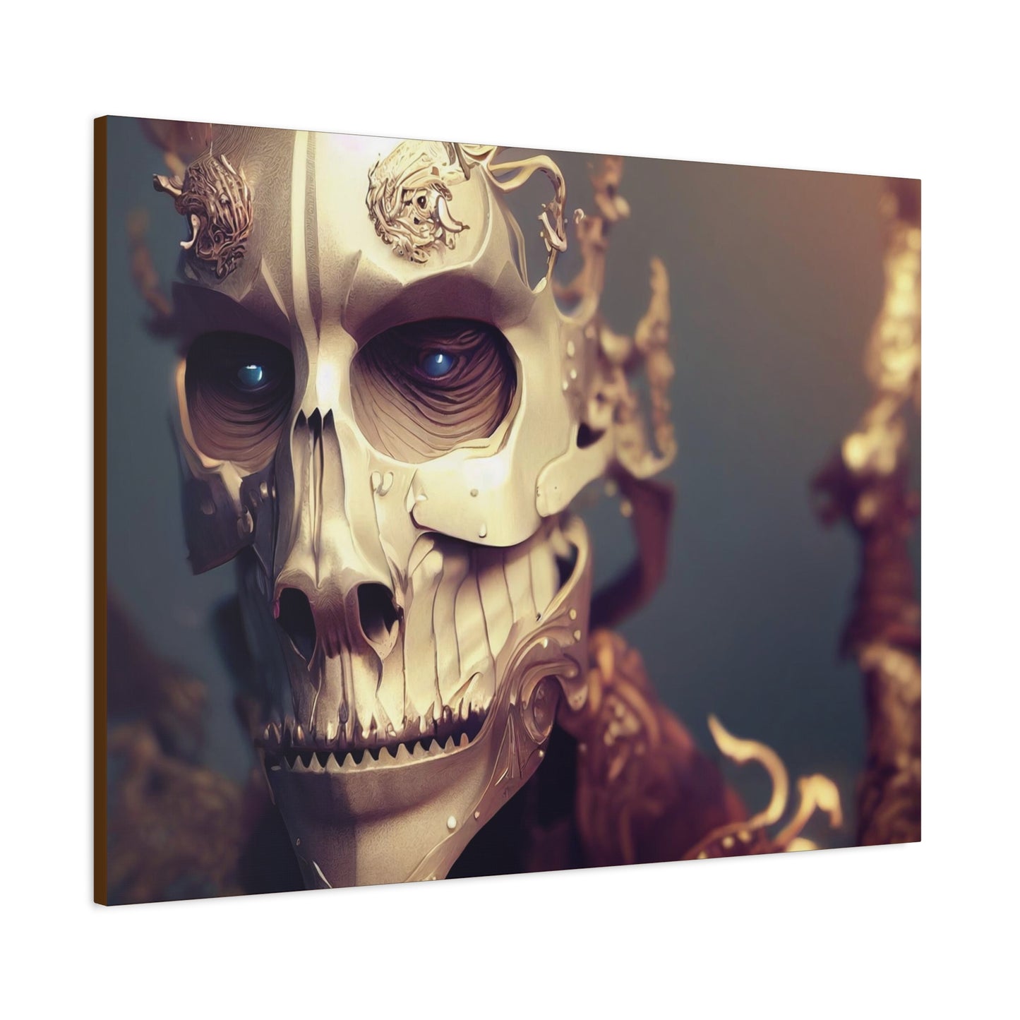 Skull AI Gen Matte Canvas, Stretched, 1.25"