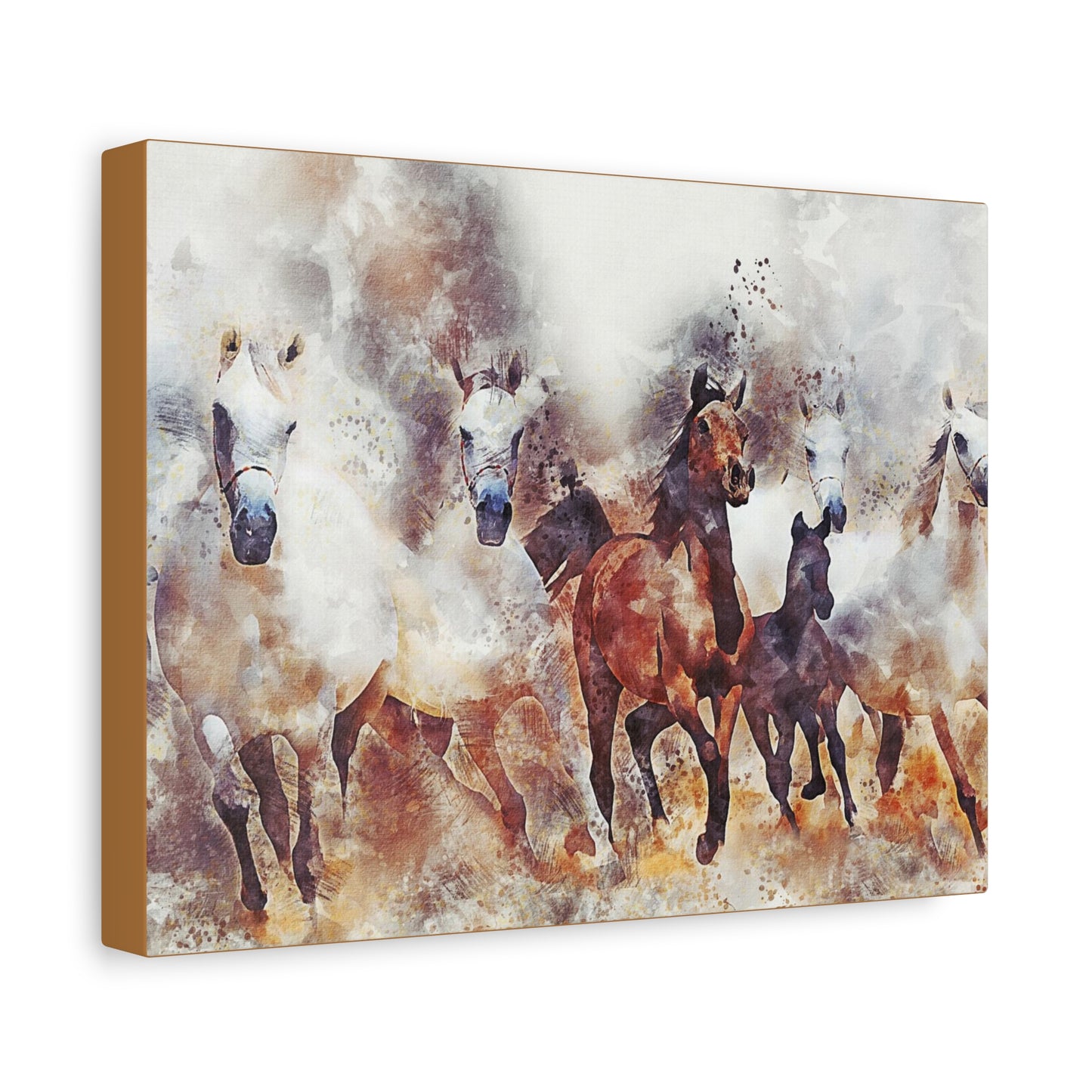 Horses Matte Canvas, Stretched, 1.25"