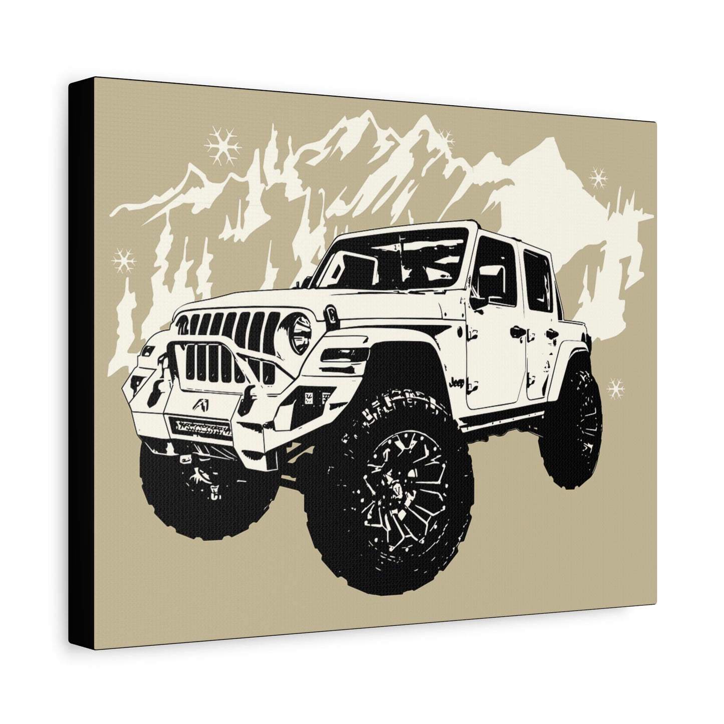 Jeep Matte Canvas, Stretched, 1.25"