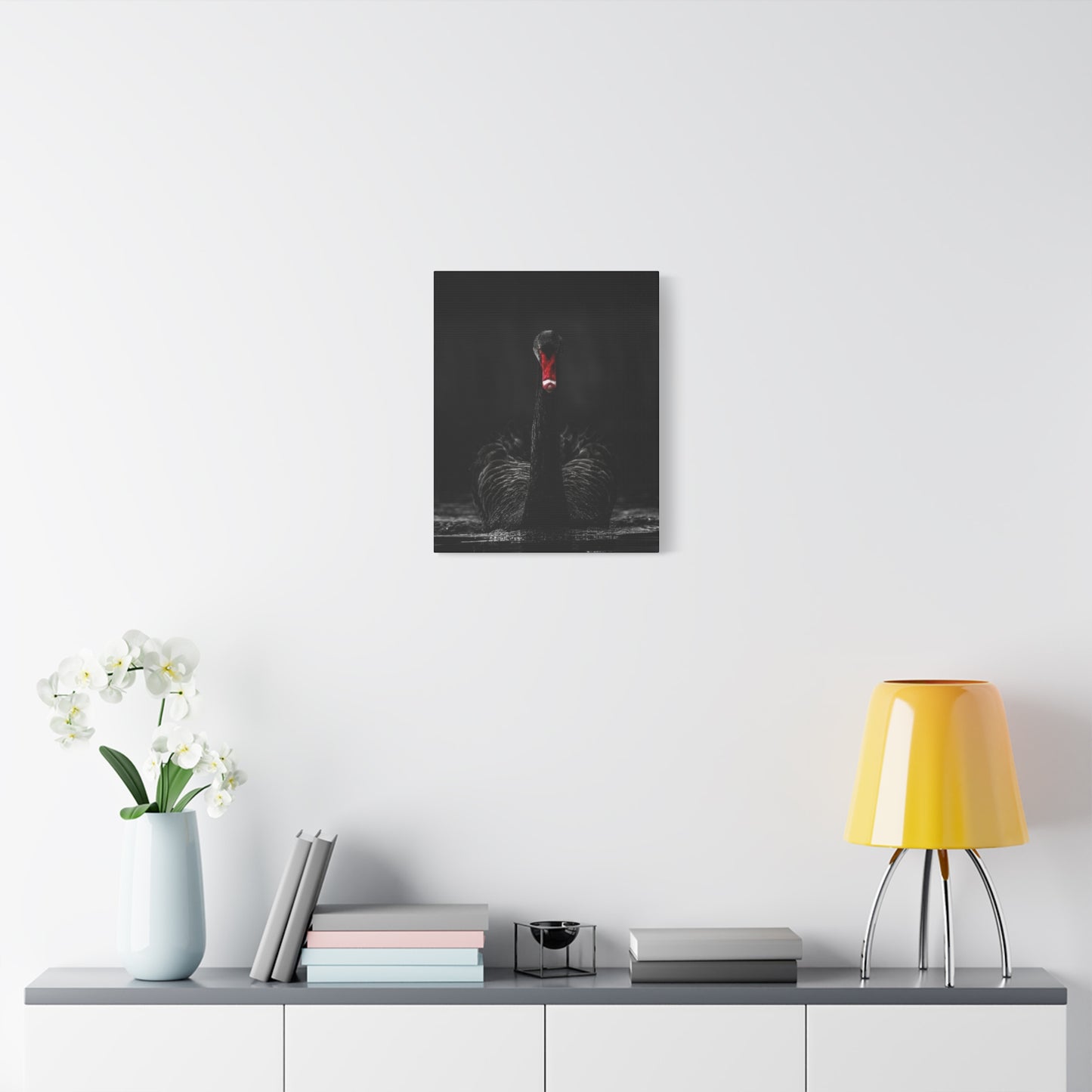 Black Swan Matte Canvas, Stretched, 1.25"
