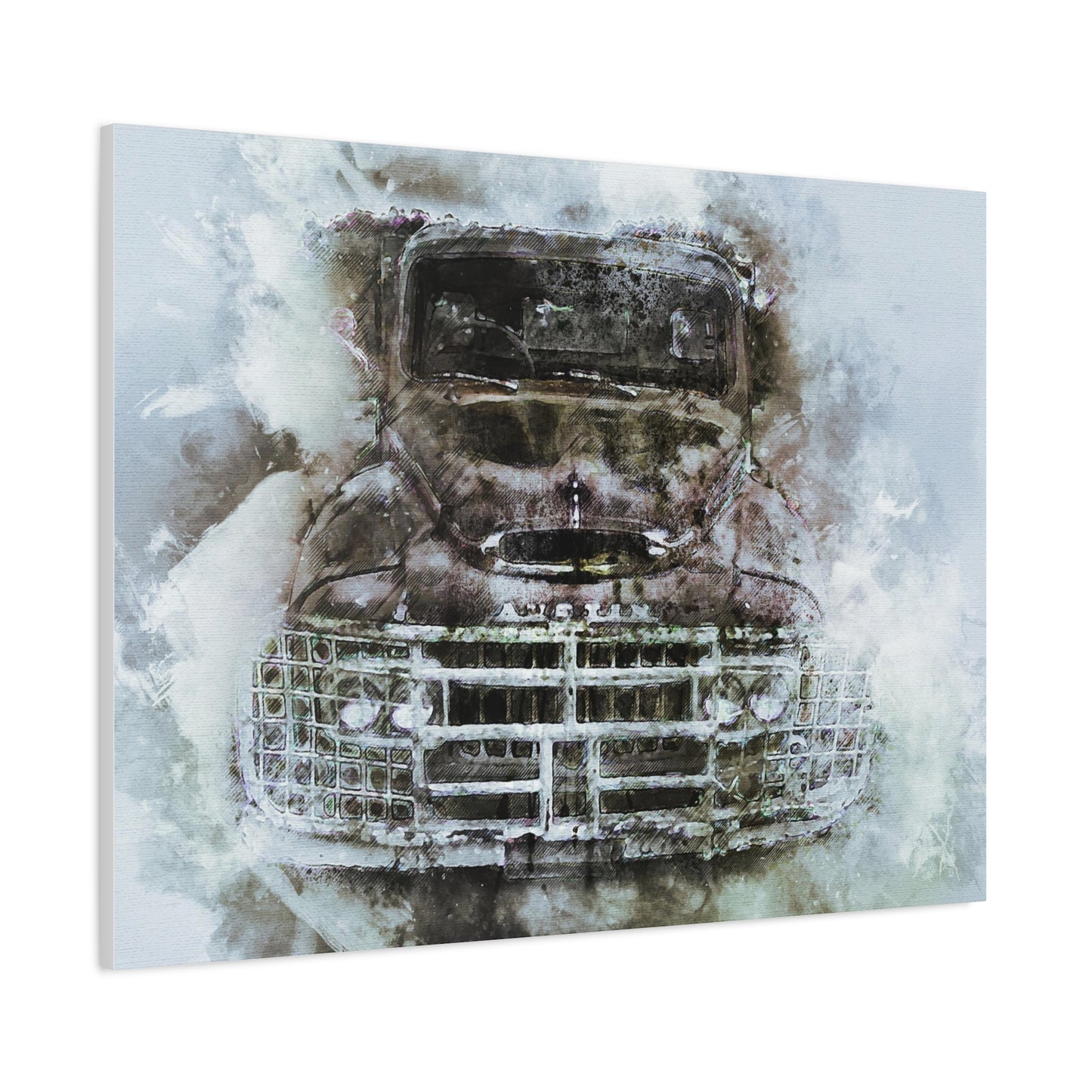 Austin Truck Matte Canvas, Stretched, 1.25"