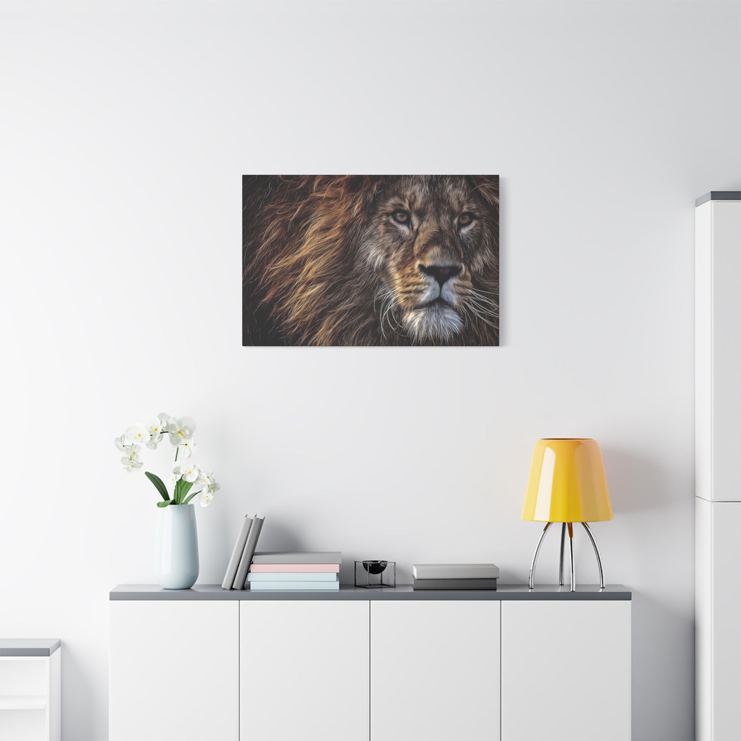 Lion Matte Canvas, Stretched, 1.25"