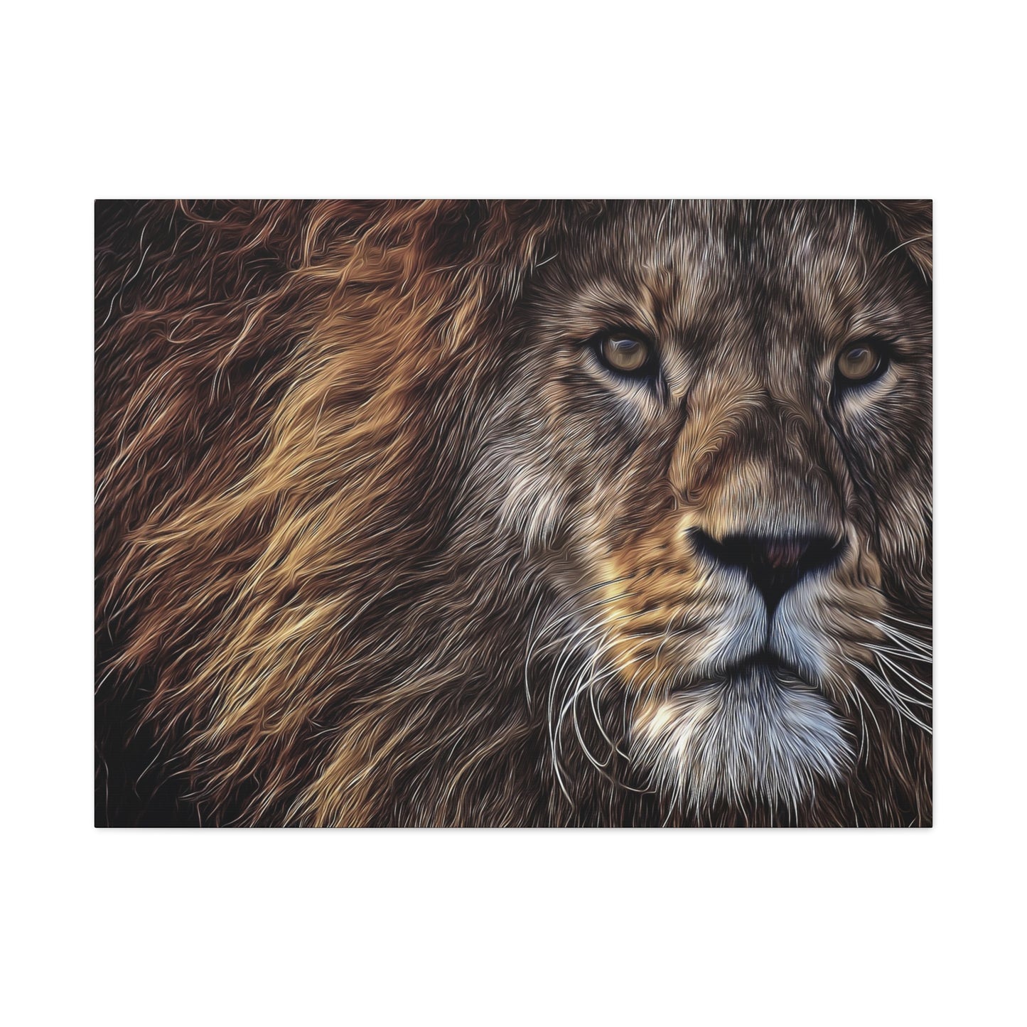 Lion Matte Canvas, Stretched, 1.25"