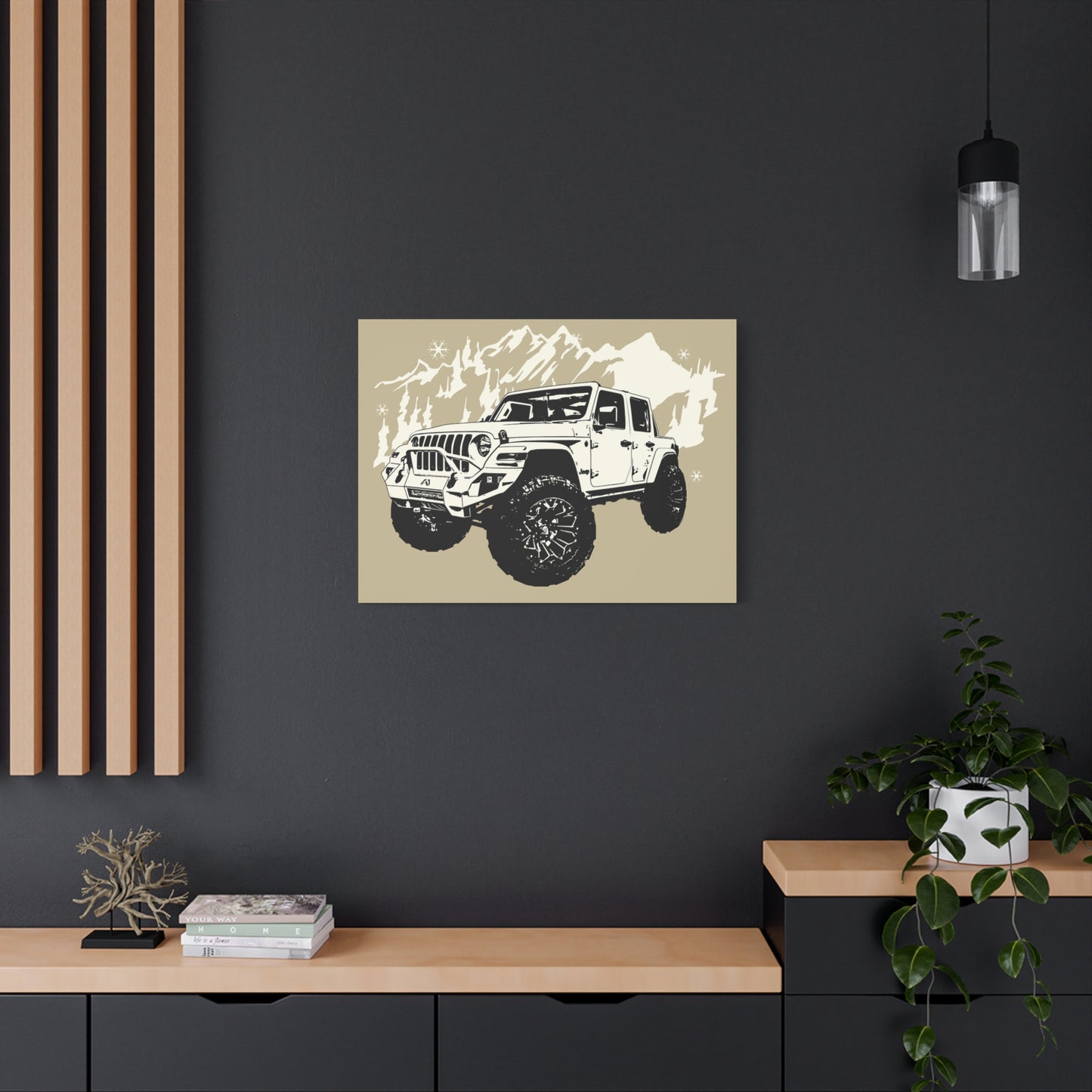 Jeep Matte Canvas, Stretched, 1.25"