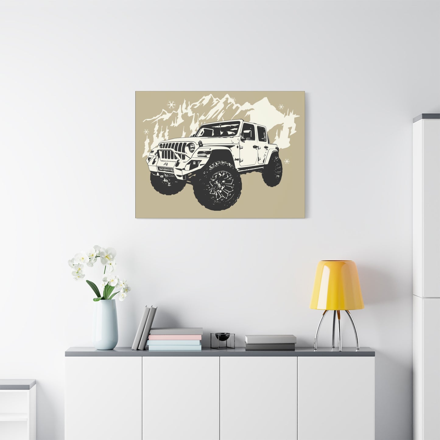 Jeep Matte Canvas, Stretched, 1.25"