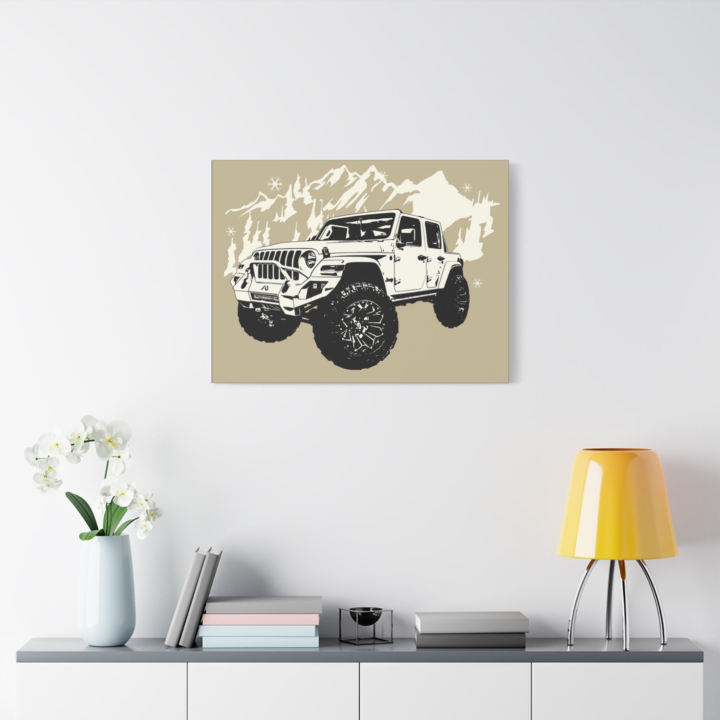 Jeep Matte Canvas, Stretched, 1.25"