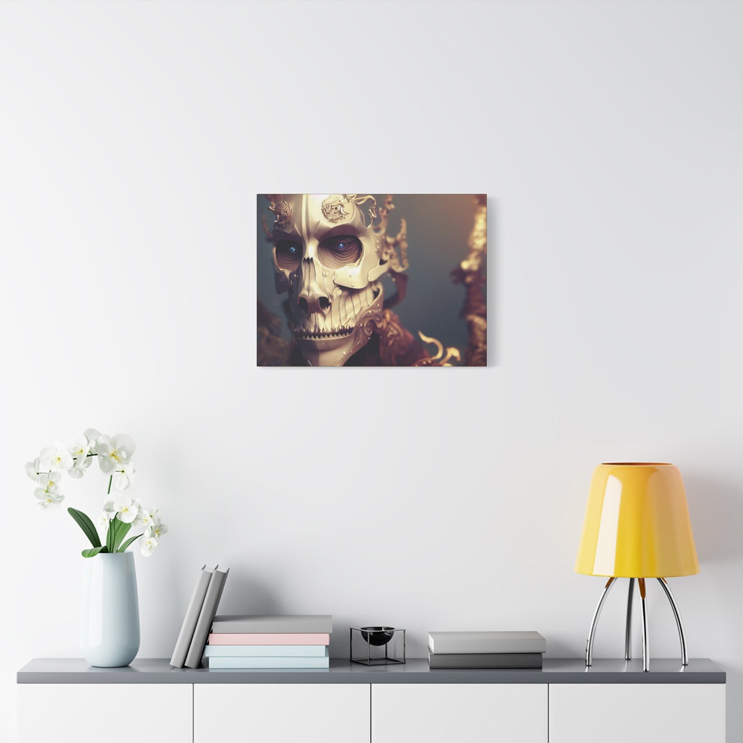 Skull AI Gen Matte Canvas, Stretched, 1.25"