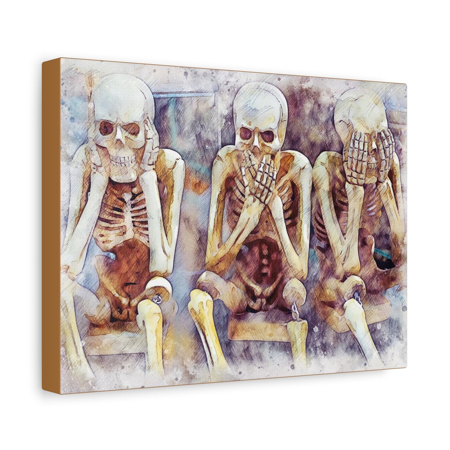 Skeletons Matte Canvas, Stretched, 1.25"